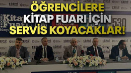 Öğrencilere kitap fuarı için servis koyacaklar!